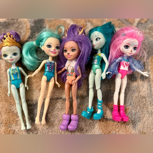 Enchantimals Dolls set of 5 - Picture 1 of 11